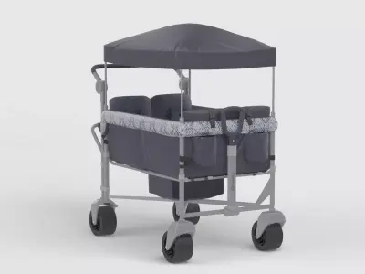 baby stroller 3D mode 3D model