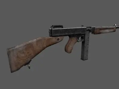 3D Model - Thompson Machine Gun 3D model