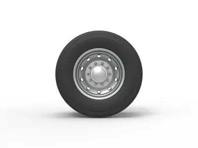 10 Hole rear double wheel Scale 1 to 25 3D print model