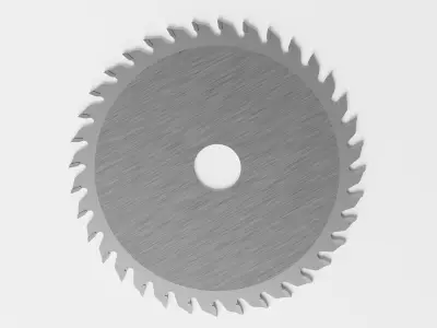 Circular Saw Blade Low-poly 3D model
