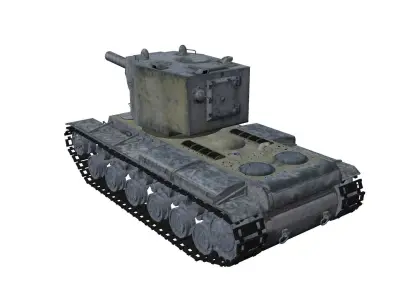 KV-2 Kliment Voroshilov - 2 tank 3D model