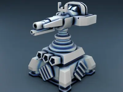 set of 3 models - military equipment 3D print model
