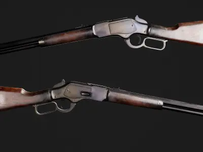 winchester 1873 Low-poly 3D model