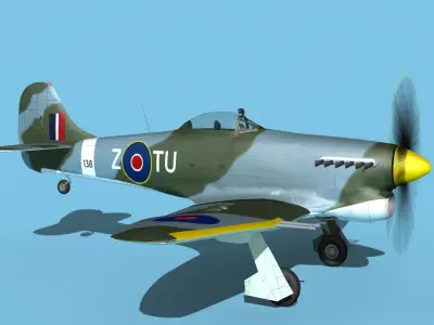 Hawker Hawker Tempest MK1 V01 3D model