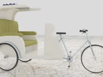 Bike Rickshaw 5 - 4K 3D model
