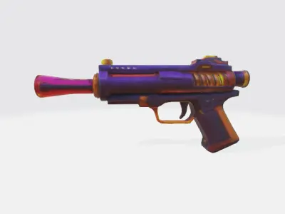 scifi pistol  Low-poly 3D model