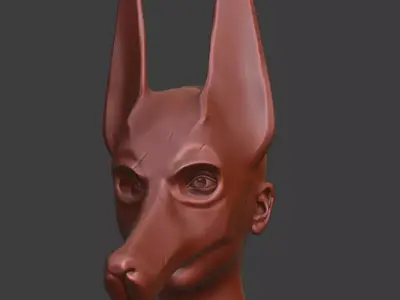 for printing - Anubis Mask 3D print model