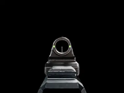 Bullpup Rifle Low-poly 3D model