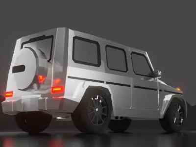 Mercedes Benz G-Class Low poly  Low-poly 3D model