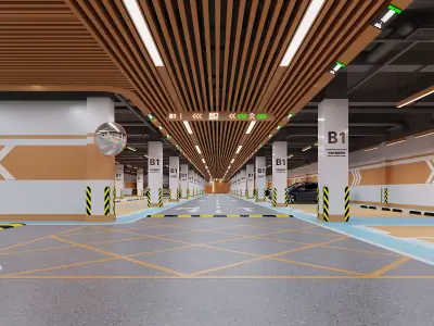 Underground Parking 3D model