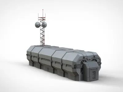 antenna post 2 3D model