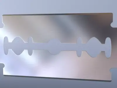 Razor Blade PBR Low-poly 3D model