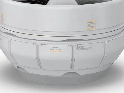  Thrust Fan Engine Unit White 