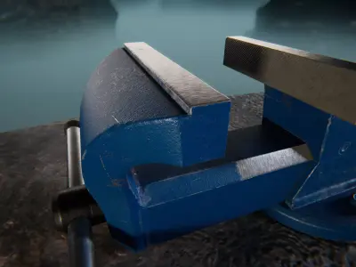 Bench Vise Low-poly 3D model order