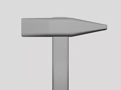 Chipping Hammer - Geometry Only No Textures No Materials 3D model