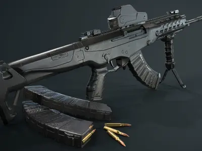 AK ALFA Low-poly 3D model