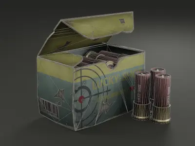 Shotgun  Ammo Low-poly 3D model