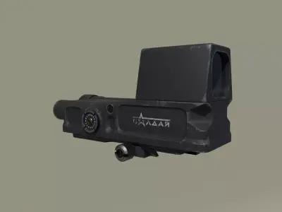 1P87 Valday PK-120 Holographic Sight Low-poly 3D model