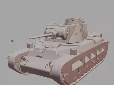A12 Matilda II Tank Infantry Tank 3D Printable  3D print model
