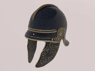 Ancient Rome Helmet 2 3D model