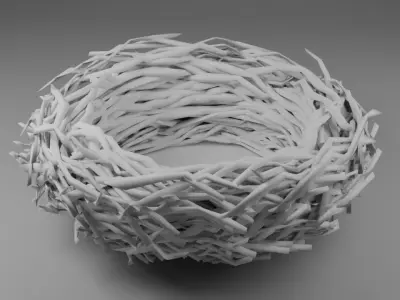 Nest Optimized Free low-poly 3D model