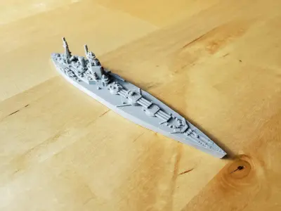 British Nelson Class Battleship 3D print model