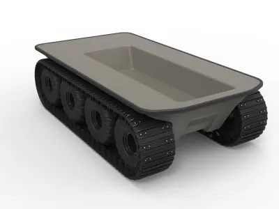 Argo platform 8x8 with tracks 3D model