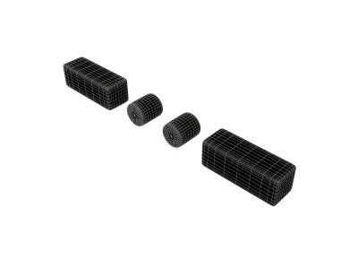 Morse Code X v1 001 Low-poly 3D model