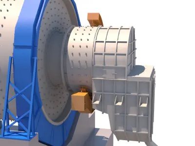 molino de bolas02 3D model