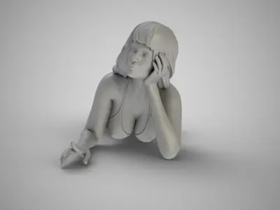 Beach Life Girl 3 3D print model