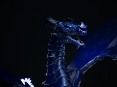 Dragon 3 UE4 and Unity Low-poly 3D model