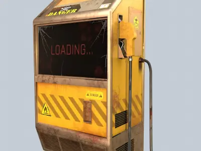 Gas Station 3D model purchase
