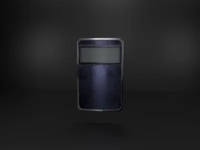 Ballistic shield Low-poly 3D model
