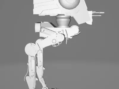 Star Wars ATST Walker - Low Poly Game - Battlefield - FBX MODEL Low-poly 3D model