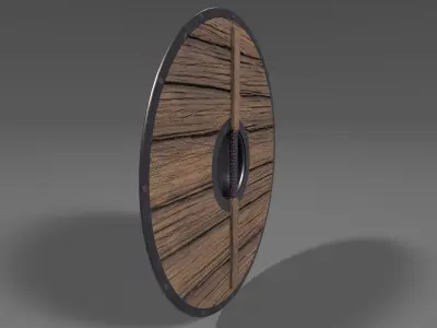 Viking Shield 5 Low-poly 3D model