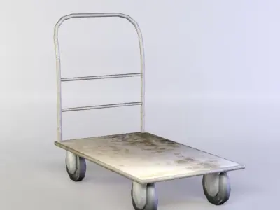 Trolley metal hand truck Low-poly 3D model by DexsoftGames