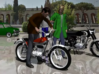 DUCATI 250 De Luxe 3D model