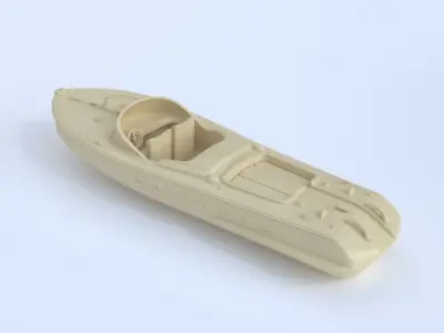 Printable Riva Aquarama - 3 Parts  3D print model