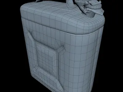Jerry Can Middle Poly 3D model