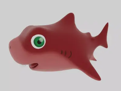 Baby Shark Low-poly 3D model