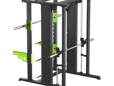DHZ JN2063B Smith Combo Rack 3D model