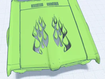 Custom Hoods addons for 67 Cougar Volume 5 3D print model
