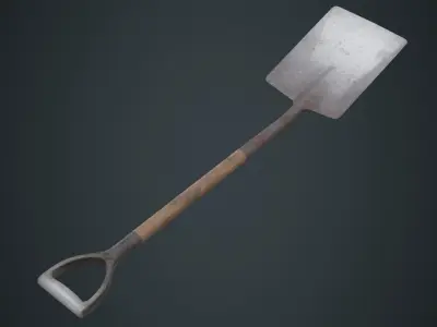 Spade 1B Low-poly 3D model