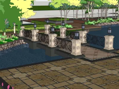 Sketchup Landscape Park 189 3D model
