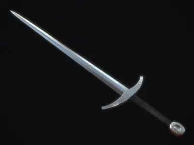 Medieval Sword 2 Low-poly 3D model purchase