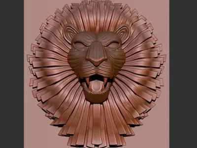 Lion head  3D print model