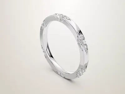 Michael b wedding rings 3D print model
