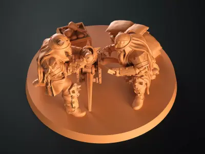 Traitor mortar team 3D print model