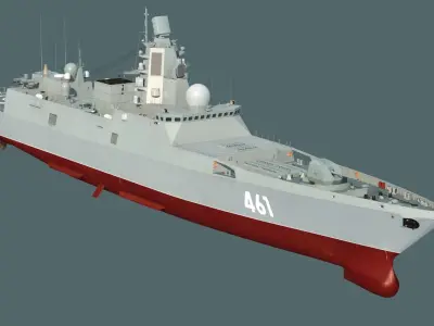 Admiral Gorshkov class frigate 22350  3D model