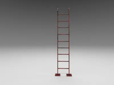 Metal ladder Low-poly 3D model purchase